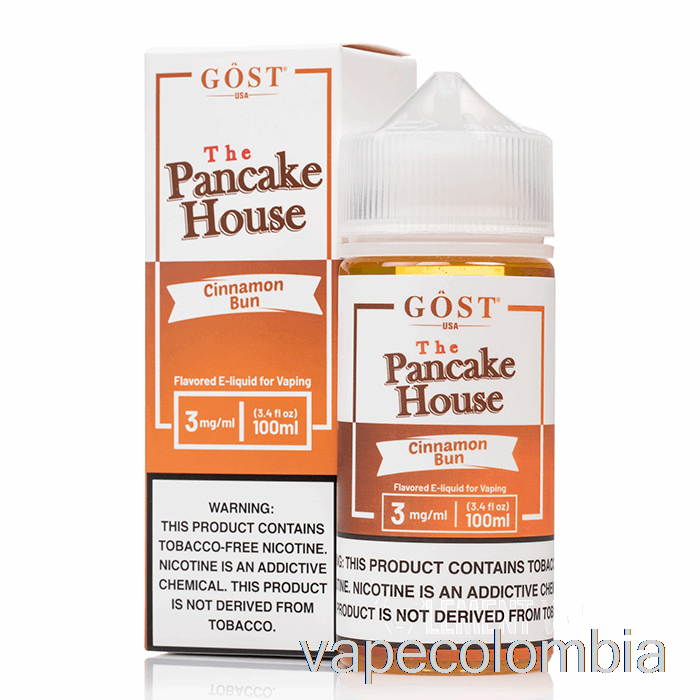 Bollo De Canela Desechable Vape - The Pancake House - Gost Vapor - 100ml 3mg